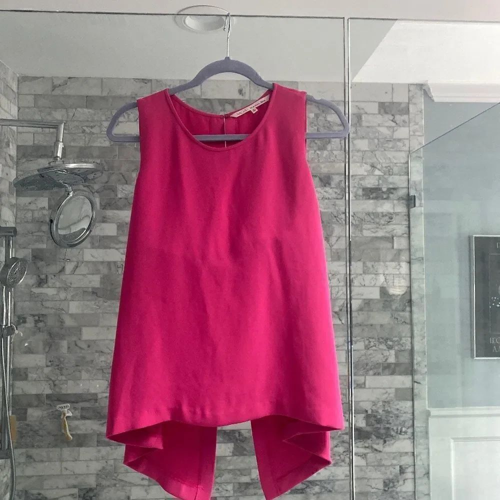 Rachel Roy high low open back top